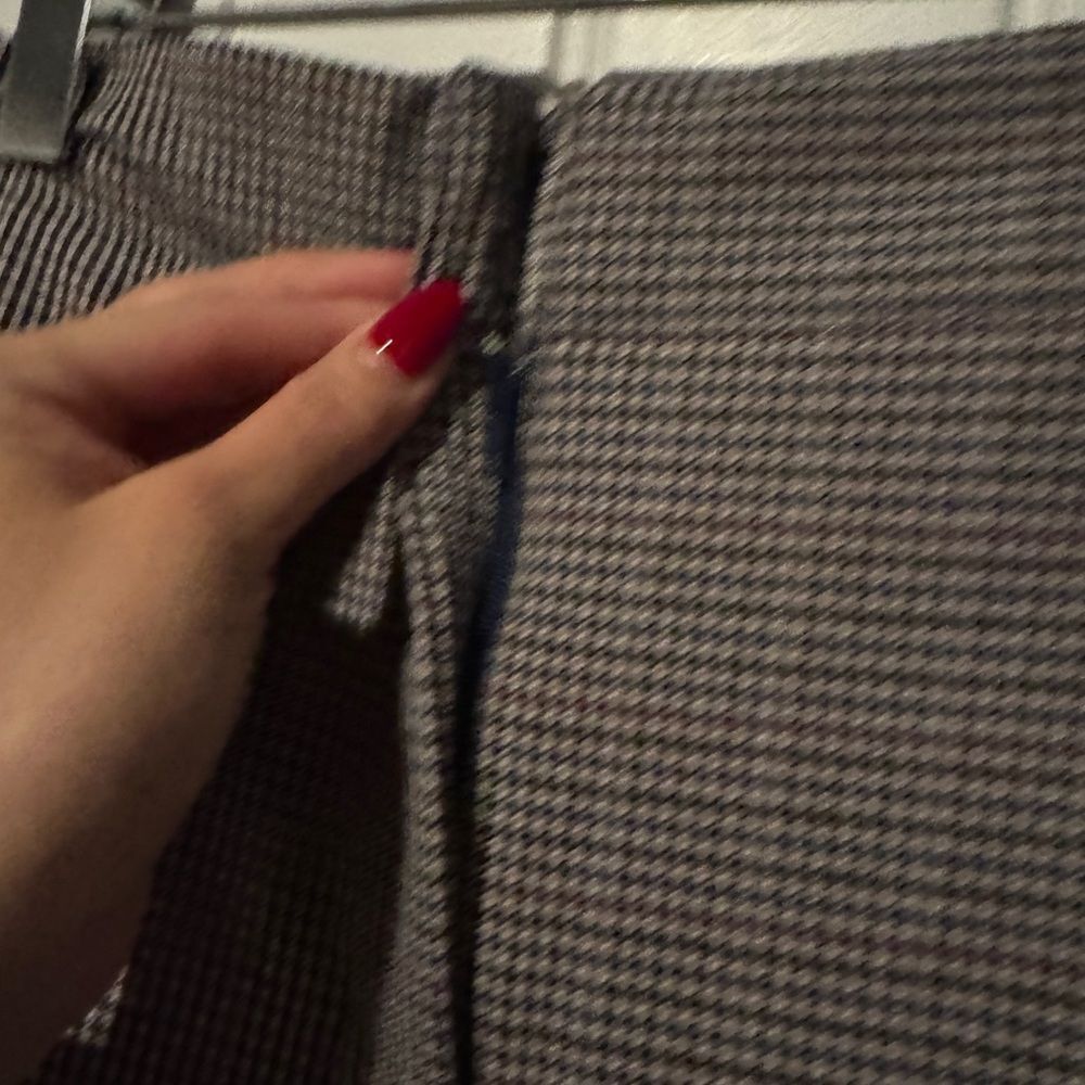 Ann Taylor houndstooth Patterned office siren secretary dark academia Pants - Picture 4 of 5